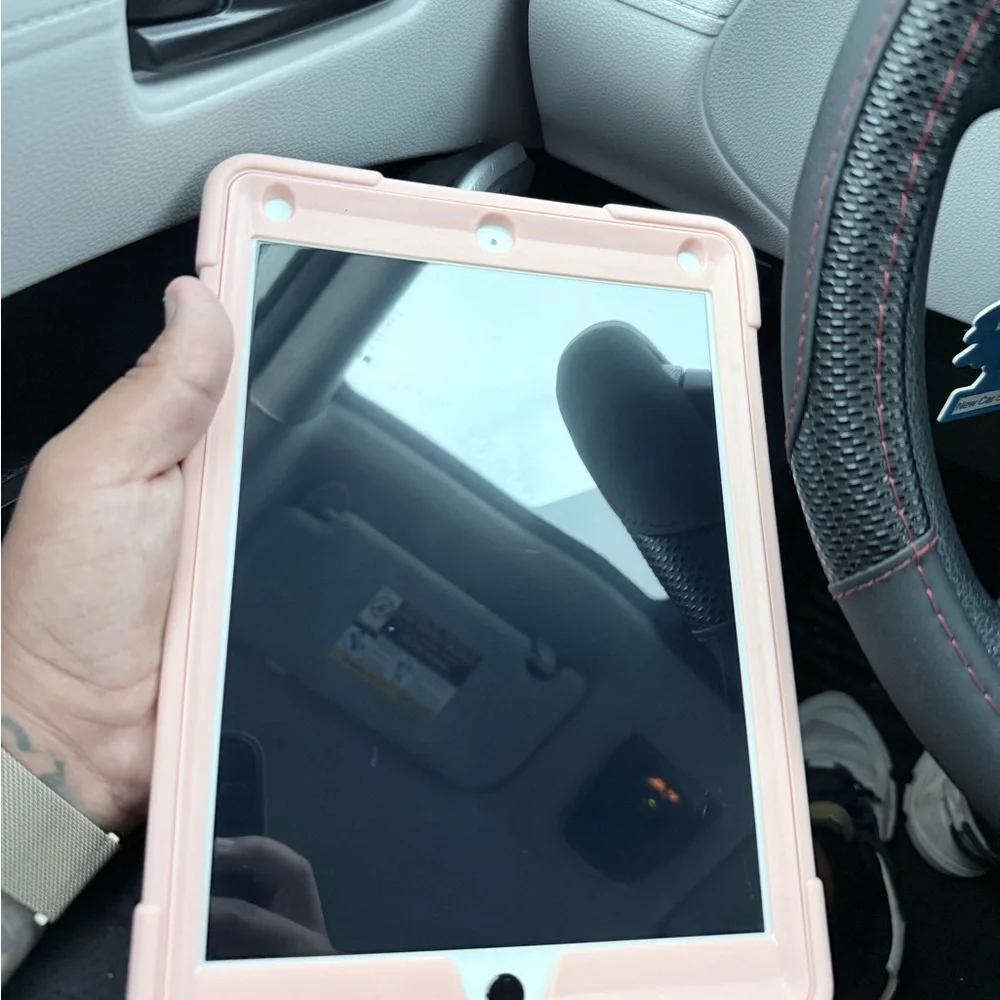 Pink Tablet with Case